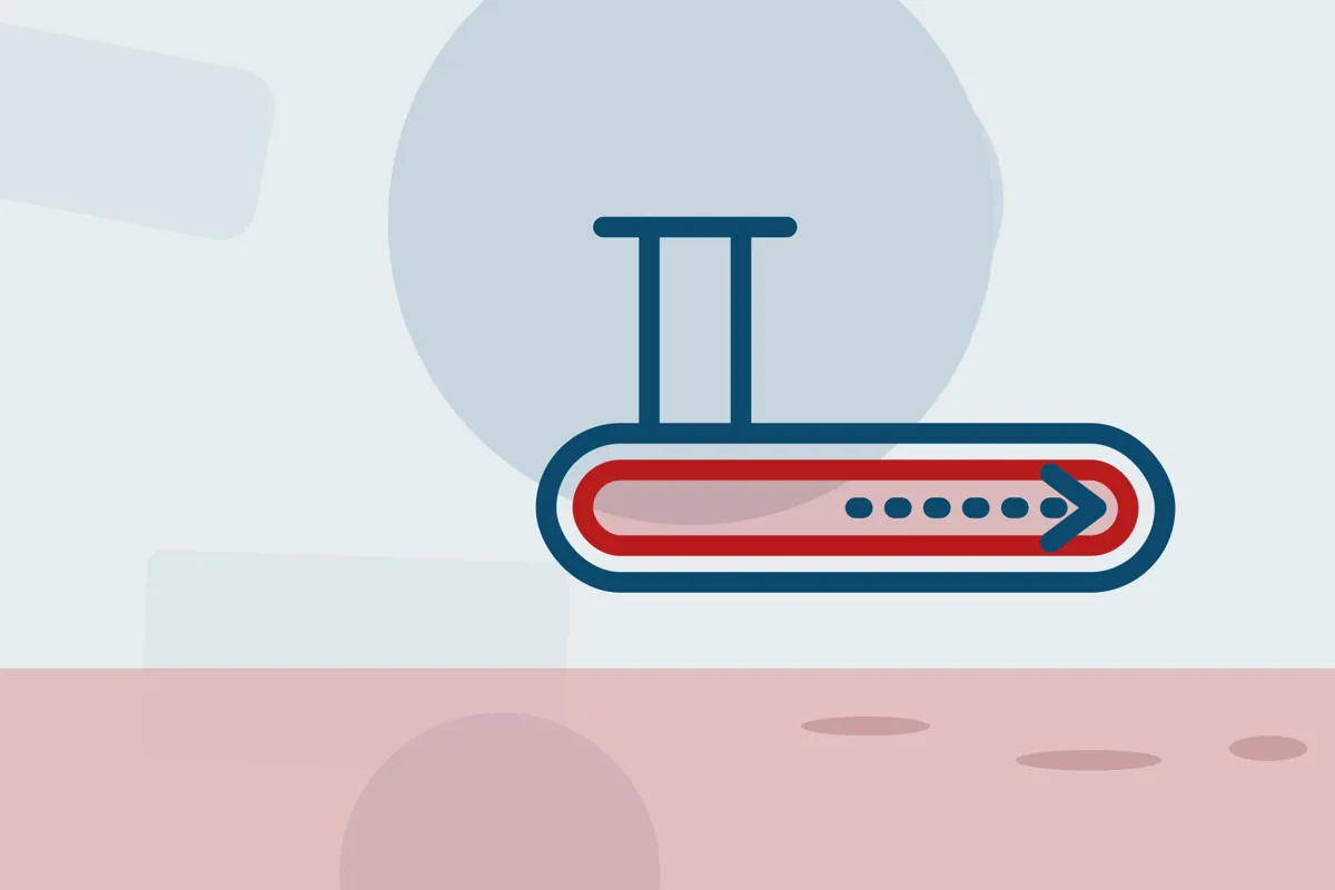 Illustration of a liner sliding through a sewer pipe